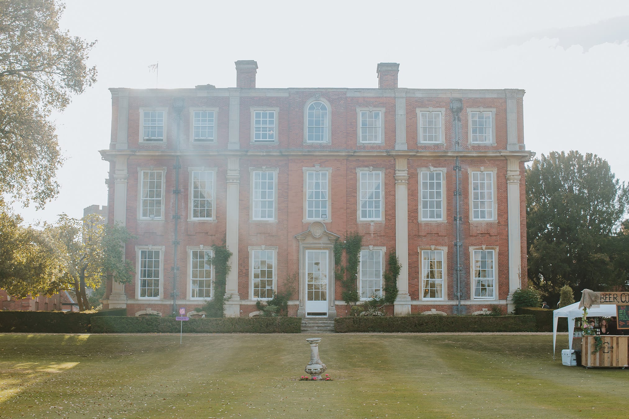 Open-air film screening at MK's Chicheley Hall