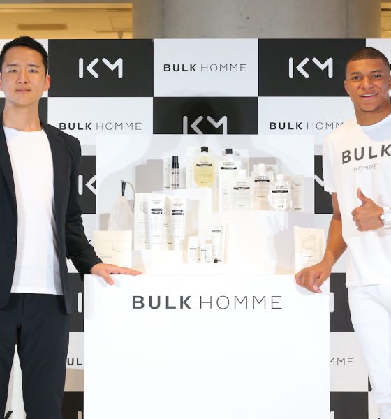 Mbappé and BULK HOMME CEO Takuya Noguchi