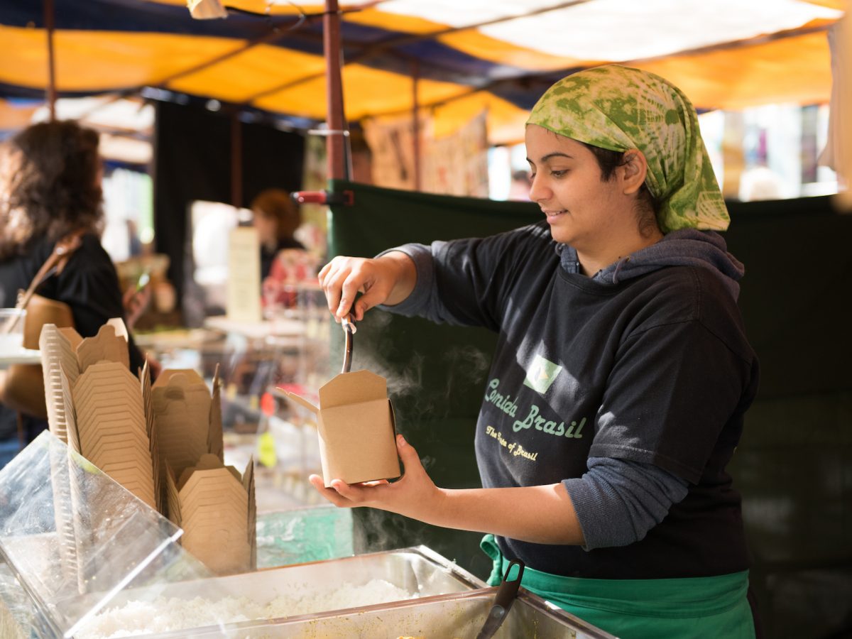 Food & Drink at St Albans Market. Photo by Stephanie Belton