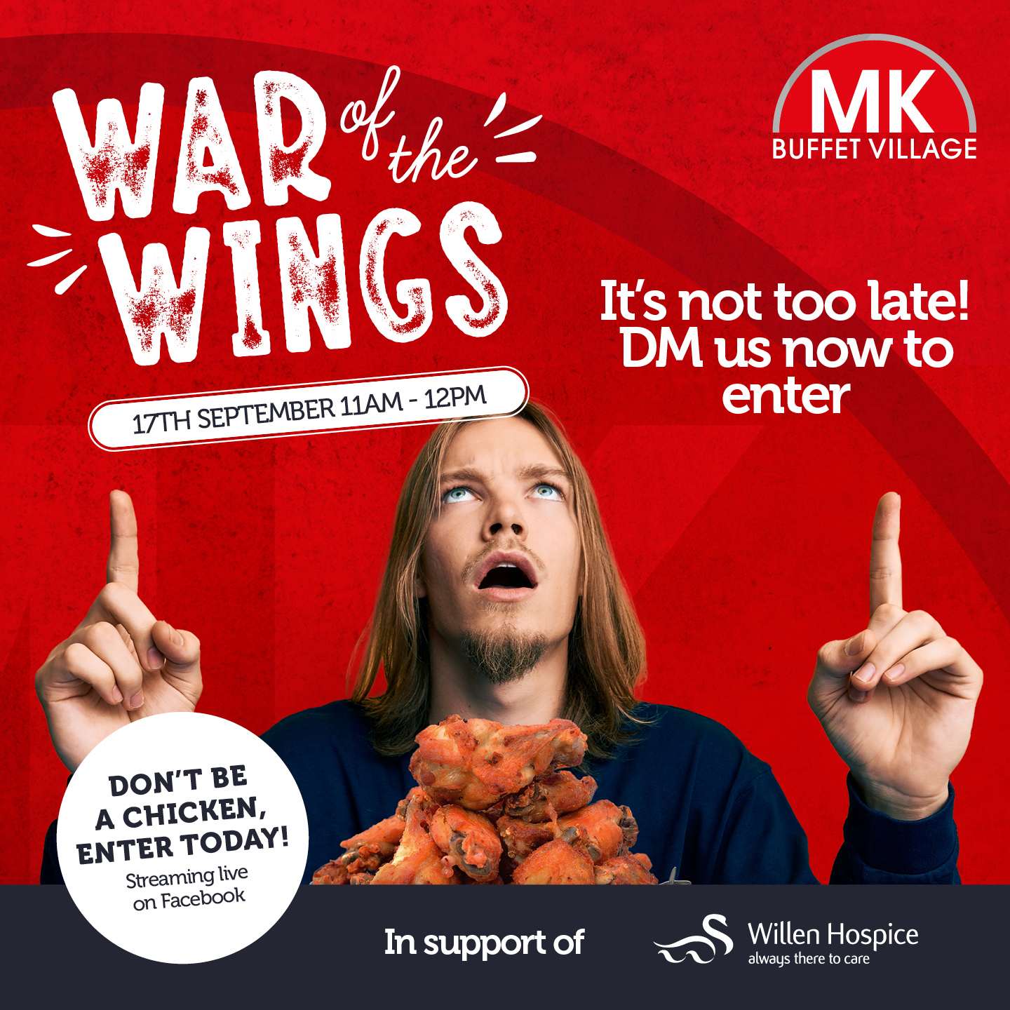 War of the Wings in aid of Willen Hospice 17 September 2021