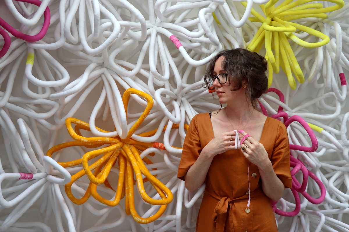St Albans Museum + Gallery is delighted to present the first major survey exhibition of sculptural textile work by acclaimed artist Anna Ray