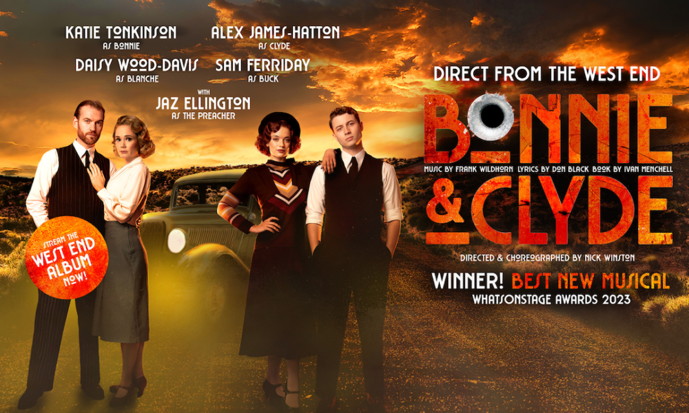 Winner of Best New Musical Bonnie & Clyde comes to Milton Keynes